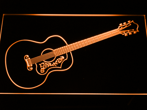 Gibson Vintage Acoustic LED Neon Sign